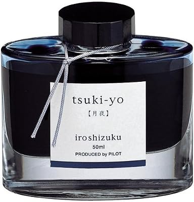 Namiki Iroshizuku Flacon d'encre supérieur pour stylo plume, Tsuki-Yo, Moonlight Turquoise - 69205–Jeu)