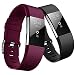 Produktbild Yometome Fitbit Charge 2 Armband Original, Weiche TPE Uhrenarmband für Sport und Ersatz Klassisch Armband für Fitbit Charge2