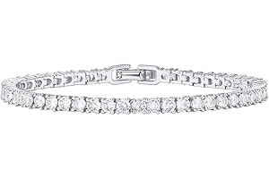 PAVOI 14K Gold Plated Cubic Zirconia Classic Tennis Bracelet | Elegant Bracelets for Women