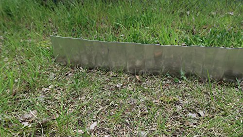 Frühlingsangebot 10 m Rasenkante Beeteinfassung Beetumrandung Beeteinfassung Metall 16 cm - 4