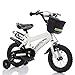 Produktbild Bike Kinderfahrräder 12/14/16/18/20 Zoll Baby Mountainbike Geschenk kreativ Mode niedlich Junge Mädchen verstellbar gelb weiß (Farbe : #7, größe : 16 Inches)