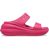 Crocs Classic Crush Sandals | Platform Sandals Platform Heeled Sandals Unisex-adult