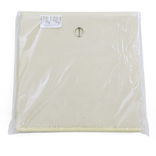 Songmics 4 Stück faltbare aufbewahrungsbox faltbox mit Fingerloch 30 x 30 x 30 cm beige RFB02M-2 - 7