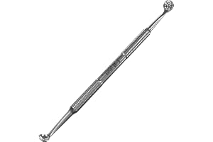 STALEKS Pormaskborttagare komedone extraktor verktyg spatel (Uno och rund 19 hål) professionell