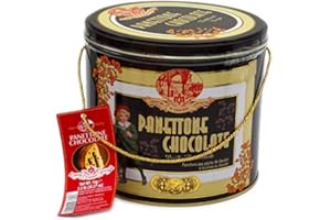 CHIOSTRO DI SARONNO SPECIALITA Panettone Chocolate Classic Metal Tin Frame
