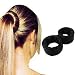 MLMSY Hair Bun Hair Styling Disk Hair Donut Bun Maker Hair Clip Former Foam French Twist Roller Fashion Fast Easy Magic DIY Hair Updo Tool Hair Fold Wrap Snap Accessories Easy Hairstyles 2 Pack Black