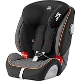 Made in Britain Britax Römer Kindersitz 9-36 kg, EVOLVA 123 SL SICT Autositz Isofix Gruppe 1/2/3, black marble