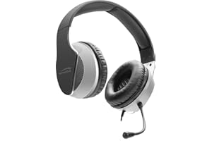 SPEEDLINK HADOW Gaming Headset - auricolare stereo cablato per PC/PS5/PS4/Xbox Series X/S/Switch/OLED/Lite, nero/bianco