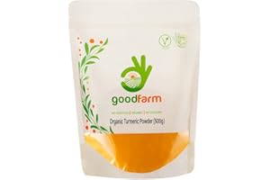 goodFarm Organic Turmeric Powder 500g - Premium Quality, Certified Organic | Vegan | Ayurveda | Superior aroma & taste | Anti-inflammatory & other health benefits,GFTURM000500P0