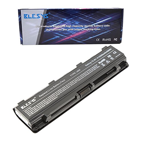 BLESYS 6-Zellen 5200mAh TOSHIBA Satellite C800 C800D C805 C805D C840 C850 C850D C855 C870 C875 L800 L830 L840 L850 L870 M800 P800 P875D r945 S800 S850D S855D Series Akku ersetzen für PA5023U-1BRS PA5024U-1BRS PA5025U-1BRS PA5026U-1BRS PABAS259 PABAS260 PABAS261 PABAS262