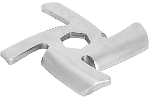 KAKAKE Lama per tritacarne, 2pcs Cuchillas de acero inoxidable para picadoras de carne, Cocina Comida lama di ricambio per lama a foro esagonale per tritacarne