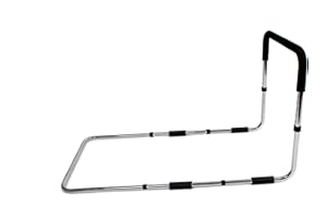 ‎VITAL COMFORT Vital Comfort Bettgriff für Erwachsene – Haltegriff & Unterstützungshilfe für Senioren, Pflege, Krankheits- & Reha-Bedarf – rutschfeste, stabile Bettstange, Unisex, silberfarben