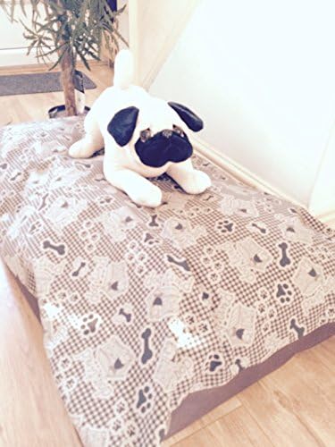 durable-DOG-BEDS-WARM-DUVET-cushion-deep-warm-filling faux leather base The extra thick inner cushion is filled with a soft fire retardant fibre to give warmth, insulation & comfort.Quality Extra Large Pet Dog Bed red Cotton Plush Thick Inner - Made in the UK