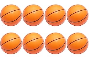 Totority 8Pcs Balle Éponge Mini Ballon De Basket Mini Jouet Jouets en Vrac pour Les Enfants Balle en Mousse Rebondissante Mini Ballon De Sport en Mousse Balle Rebondissante De Basket-Ball