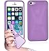 Produktbild Apple iPhone 5C Silikonhülle in LILA von Cadorabo - X-Line Design TPU Schutzhülle für iPhone 5C – Handyhülle Bumper Case Backcover in FLIEDER VIOLETT