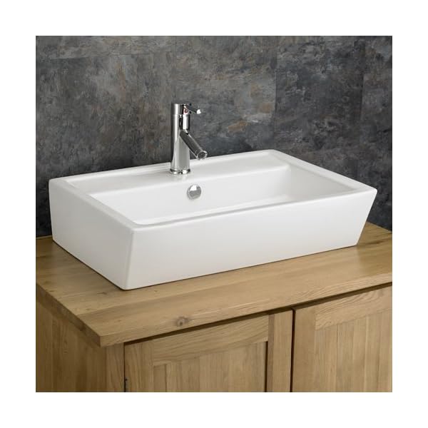 Cremona Rectangular Ceramic Modern Wash Basin Sink