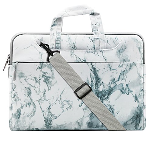 MOSISO Notebooktasche f  r 13-13 3 Zoll MacBook Pro  MacBook Air  Notebook Computer  Laptop Schultertasche Sleeve H  lle Segeltuch Gewebe Marmor Muste