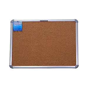 Roger & Moris Anodized Aluminium Frame Cork Board - Sturdy, Waterproof for School, Office, Home (Size : 1.5 feet x 1 Foot)