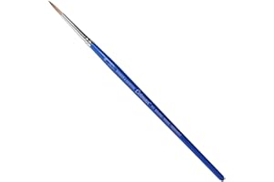 ‎WINSOR & NEWTON Winsor & Newton 5301004 Cotman Aquarell Synthetikhaar Pinsel - Serie 111 - Rundpinsel, kurzer Stiel mit exzellenter Sprungkraft, Farbtragekraft und Punktgenauigkeit - Nr. 5 - 3 mm, Transparent