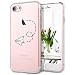Produktbild GrandEver Hülle für Apple iPhone 7 Transparent Weiche Silikon Handyhülle Gel TPU Bumper Durchsichtig Schutzhülle mit Lieblich Papierflieger Muster Klar Handytasche Ultra Slim Rückseite Soft Case Cover