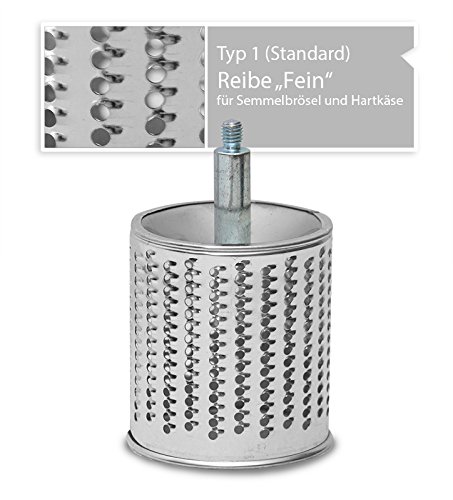 Reibemaschine Reibe Gemüse Obst Nüsse Küche 4 Trommel mit Saugfuß - 5