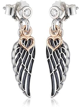 Pandora Damen-Ohrhänger Love & Guidance 14kt Gold 925 Silber Zirkonia transparent Brillantschliff - 290583CZ