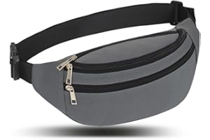 RIDIRUN Bumbags nerka nerka nerka dla mężczyzn kobiet moda nerka torba z regulowanym paskiem do uprawiania sportu biegania wędrówek joggingu podróży na rowerze spacery pies chłopcy panie, Ciemnoszary, Sport