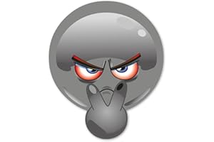 YOUNIKAT Pegatinas-Smiley See You | 20 cm – Negro | Pegatinas graciosas para Maletas, baños, neveras, Papelera Autocaravana Pegatina-Coche | Resistentes a la Intemperie | kfz_375