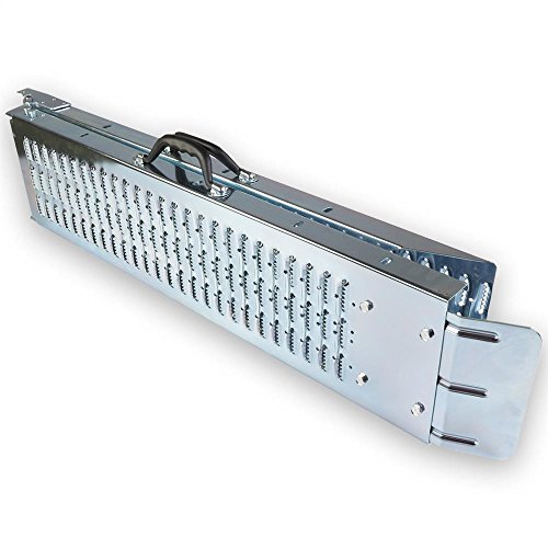 FUXTEC Auffahrrampe FX-AR500 klappbar, 2 Laderampen mit bis zu 500 kg belastbar, rutschfest durch gefräste Löcher und praktisch mit Tragegriff - 5