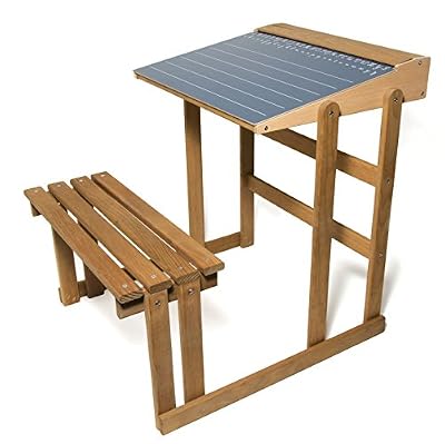 JEUJURA - 8862 - Bureau d'Ecolier en Bois - Teinté Chêne