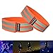 Produktbild Fantaseal® Reflektorbänder Sportarmband Hi-Reflektiv Armband Sicherheit Reflexband Hochsichtbar Armreifen Handgelenk Gurt / Band Reflektor Armbinde Nachtsport Gear Bodyreflektor Ankle Band Knöchelband Hosenbeine Band Reflektierenden Klettbänder Leuchtband Reflex Manschette Reflective Cuffs Band für Running Laufen Morgenlaufen Skifahren Kajak Fahrradfahren Motorradfahren Reiten Spaziergang Joggen Klettern Wandern Trekking Abenteuer (Orange, 2-Stücke, 37CM)