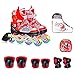 Produktbild GWJ Kinder Inline Skates Einstellbare Rollerskates mit Full Light up LED-Räder, Fun Flashing Roller Skates Für Jungen und Mädchen,L