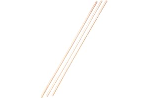 pokm toolsmarket 3 Stk. Besenstiel Holz Ersatzstiel, 120 cm, Holzstiel aus Buchenholz, Gerätestiel Ø22 mm, Holzstiele für Gartengeräte, Gartenhacken, EU-Produktion