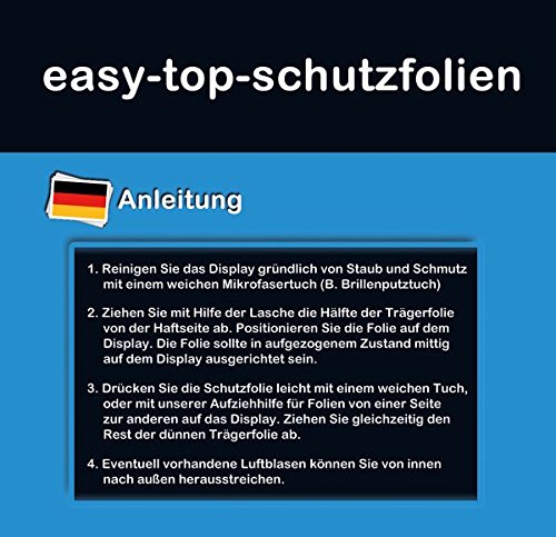 Acer Aspire Switch Alpha 12 – 2x easy-top Anti-Shock Displayschutzfolie – seidenmatte-Antifingerprint Schutz Folie – entspiegelte Oberfläche - 3