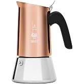 Bialetti - Venus: 6 Cups Ocak &Uuml;st&uuml; Espresso Pişirici - 235ml - Kahverengi, G&uuml;m&uuml;ş Renk - Paslanmaz &Ccedil;elik G&ouml;vde - Patentli G&uuml;ve