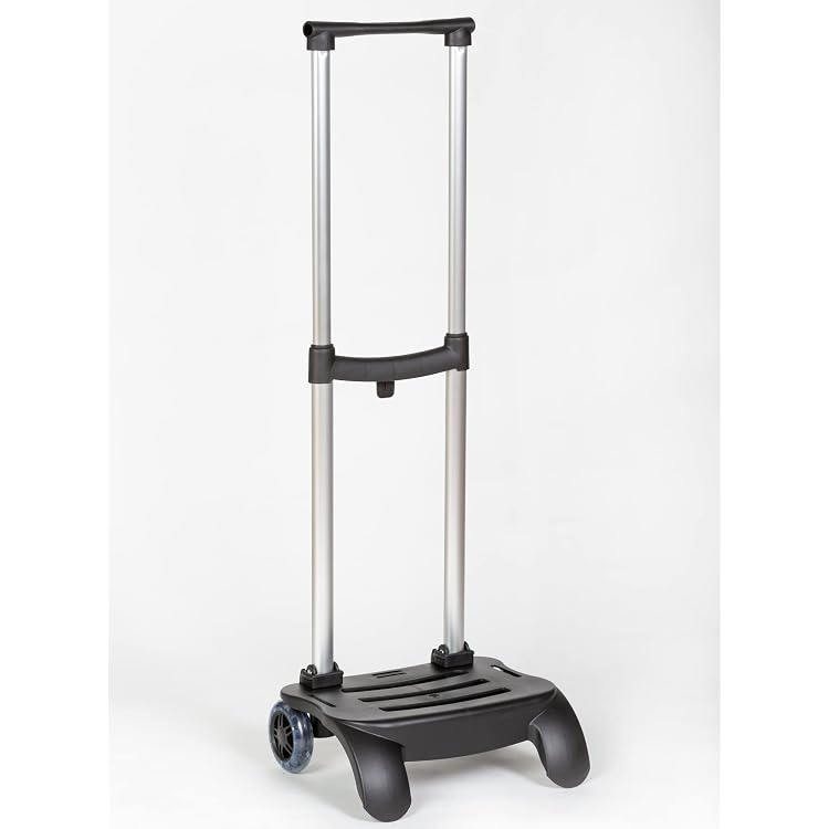 Chariot Pour Sac à Dos Safta - Noir - Léger Et Pliable - Idéal Pour école Et Voyages