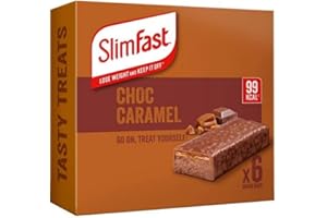 SlimFast Chocolate Caramel Snack Bars, 156g