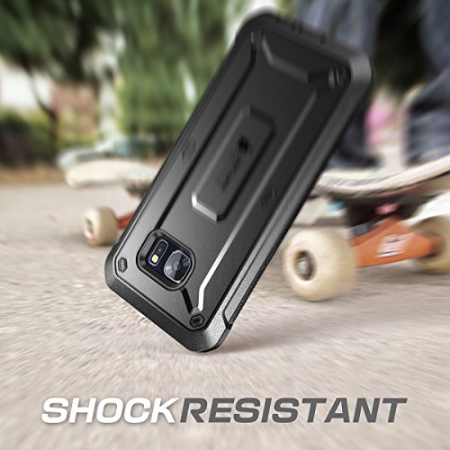 Supcase Carcasa para Samsung Galaxy S7 Edge 2016  Funda completa resistente  serie Unicorn Beetle PRO  Negro 