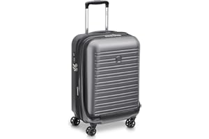 DELSEY PARIS - Segur 2.0 - Valise Cabine Rigide Extensible - 55x35x30 cm - 51 Litres - S - Gris Business