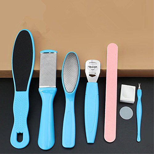 mobengo 8 in 1 Profi Pediküre Kit/Set Pediküre Fuß Raspel Fuß Datei und Hornhautentferner-seitige entfernen Set Best Foot Care - 2