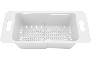 JIAWU Cesta para Congelador, Cesta Ajustable para Congelador, Contenedores Organizadores para Congelador Profundo con Asa, Estante de Almacenamiento para Refrigerador para Estantes