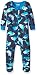 Hatley Baby-Boys Infant Footed Coverall -Plaid Whales Footies, Multicoloured (Blue), 12-18 Months (Manufacturer Size:12-18)