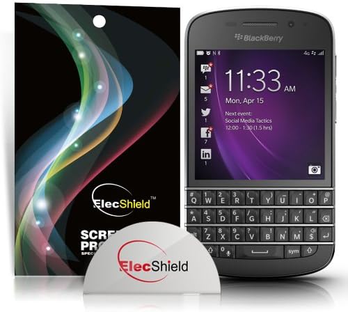 ElecShield Premium Screen Protector For Blackberry Q10 - Pack of 6 - Ultra Clear