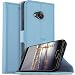Produktbild HTC U11 Life Hülle Case, KuGi HTC U11 Life Wallet Case, Brieftasche Case Hülle PU Kunstleder Flip Case mit Standfunktion Kartenfächer und Bargeld für HTC U11 Life smartphone.Blau