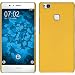 Produktbild PhoneNatic Case für Huawei P9 Lite Hülle gelb gummiert Hard-case + 2 Schutzfolien