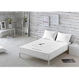 JUEGO DE SÁBANAS 135 CM HOY ME QUEDO AQUÍ LA VOLATIL 3 PIEZAS (210X270cm)