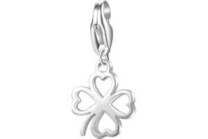 S’AGAPÕ S'Agapõ Charm Donna In Acciaio Con Simbolo Quadrifoglio | Collezione Happy - SHA358