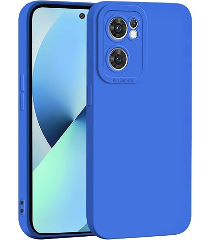 Funda OPPO Find X3 Lite - TPU Silicona Azul Turquesa, Antigolpes, Antideslizante, Compatible Carga Inalámbrica, Protección
