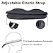 MSSilk Sleep Eye Mask- Smoothing Mulberry Silk- Adjustable Elastic Strap- Lightweight- with A Bonus Pair of Earplug in a Carry Pouch (White Eyelashes)