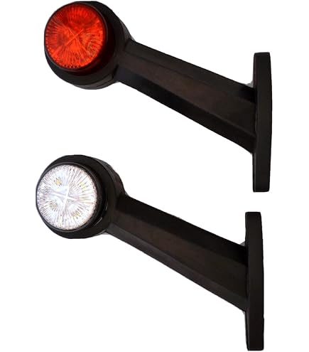 Luz De Gálibo HELLA Para Exterior - Montaje Lateral, Color Blanco Leche/rojo/blanco - Compatible Con Camiones Y Maquinaria